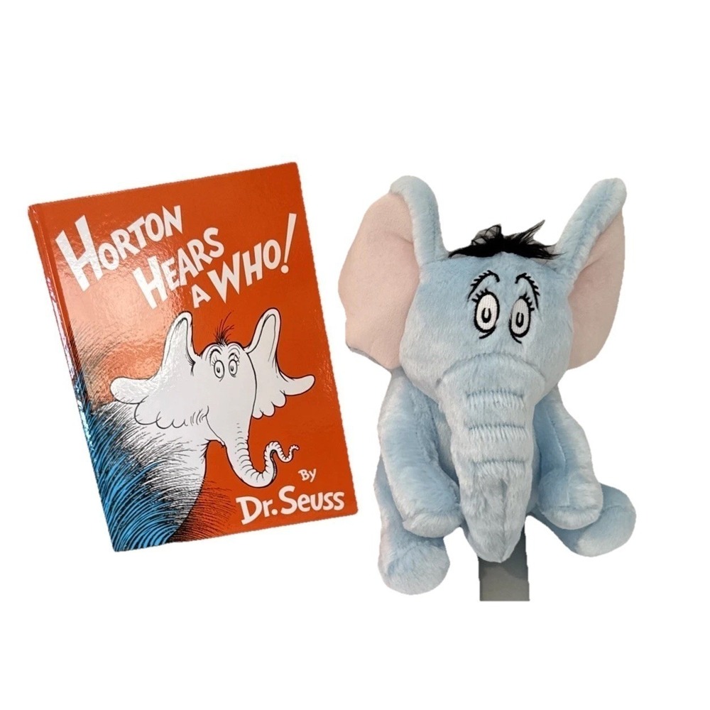 Kohl's Cares Dr. Seuss Horton Hears A Who Book & Elephant Plush Toy 11" NWT